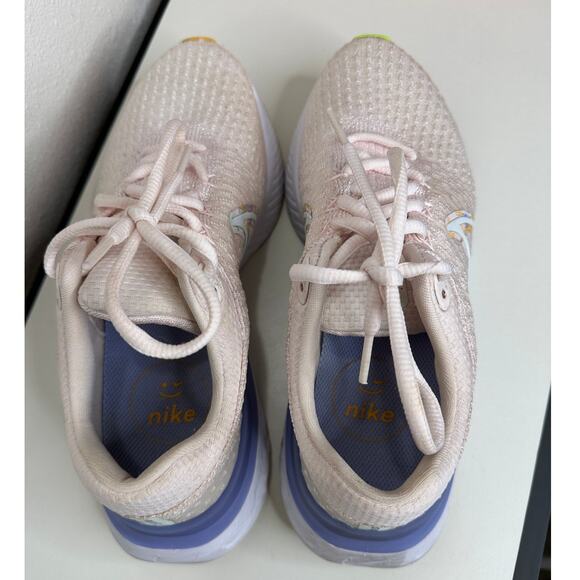 Nike Pale Pink React Infinity Run Flyknit 3 Premium Road Running Shoe 8 - Picture 8 of 16
